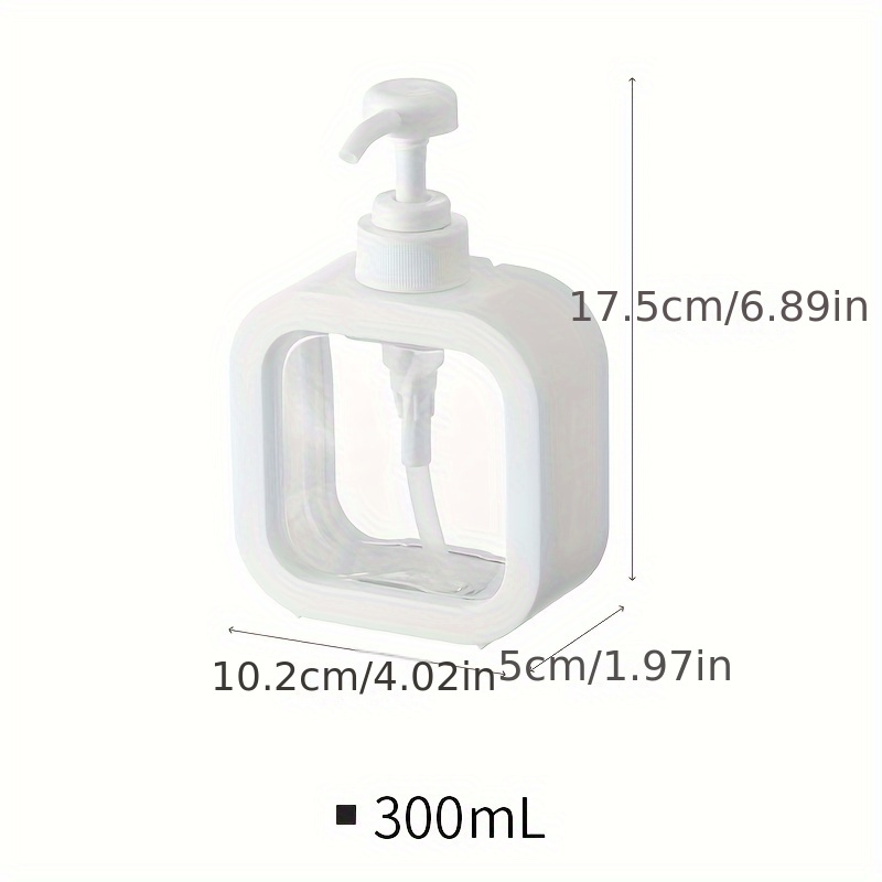 Dispenser Di Sapone Da Bagno Ricaricabile Da 1 Pezzo, Porta Shampoo E  Lozione Da Viaggio Portatile, Capacità 300/500 Ml