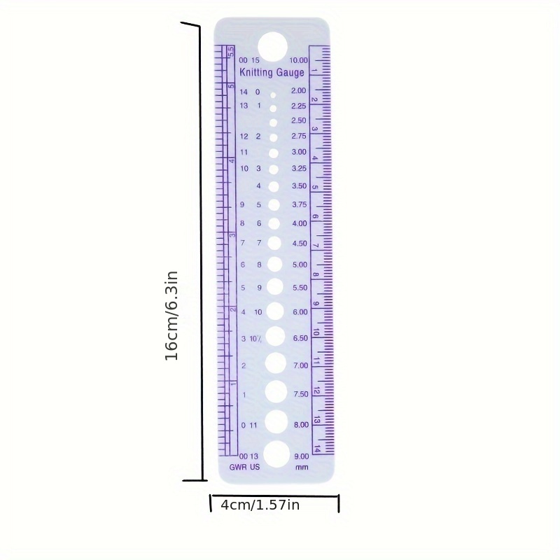 Diy Sweater Gauge Measuring Tool - Plastic Knitting & Sewing Supplies For Accurate Crafting