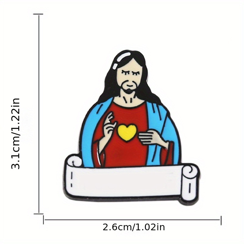 Greek Character Image Brooch Funny Pin for Men