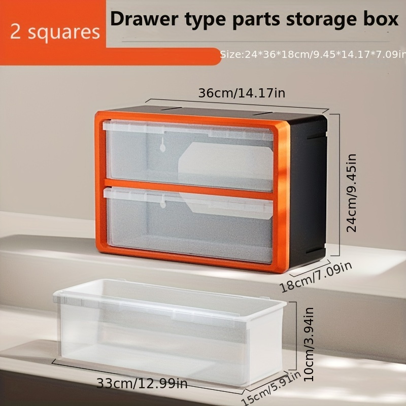 Plastic Drawer Type Storage Box Desktop Finishing Storage - Temu