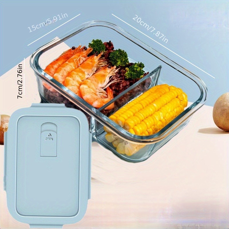 High Borosilicate Glass Lunch Box Set Microwave Oven Heating - Temu