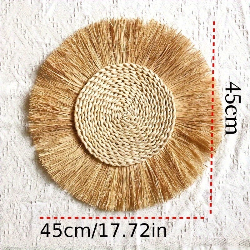 - Style Moroccan Seagrass Wall Decoration B&b Shop Bedside Sofa Background Wall Hanging Decorations