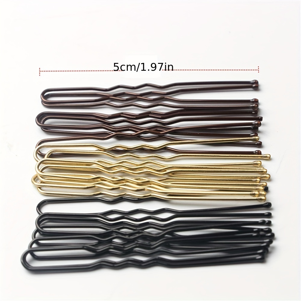 50pcs U-Shaped Hairpin Clips, Decorative Hair Accessories for Girls