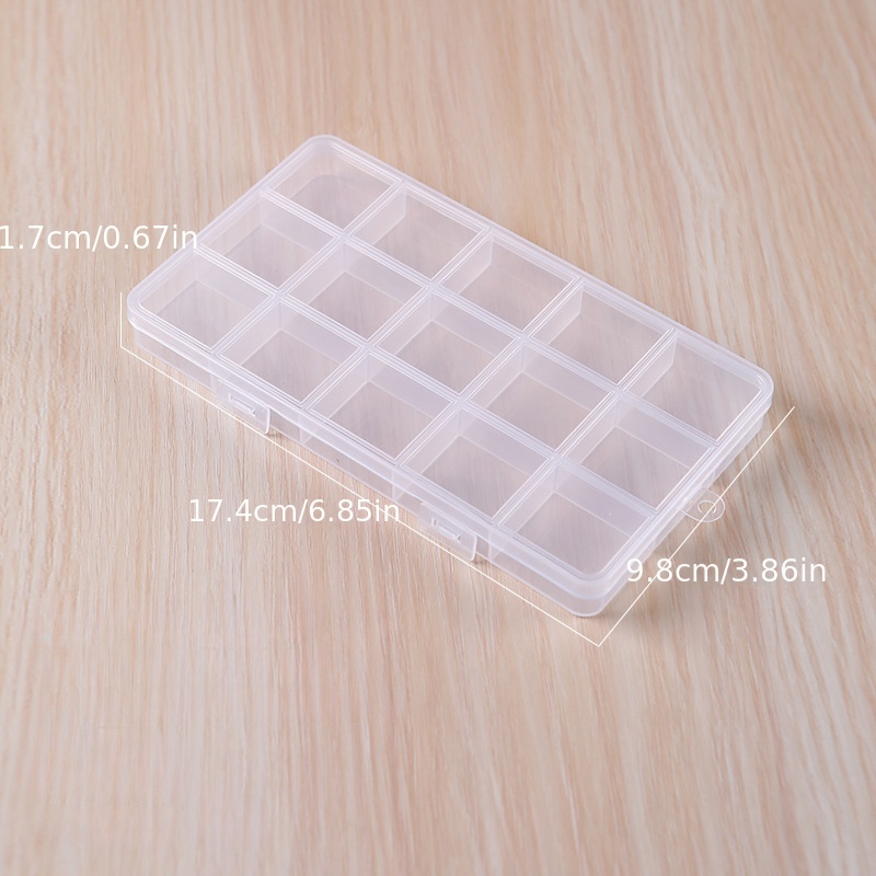 4Pcs New Transparent Acrylic Storage Box Clear Square Cube