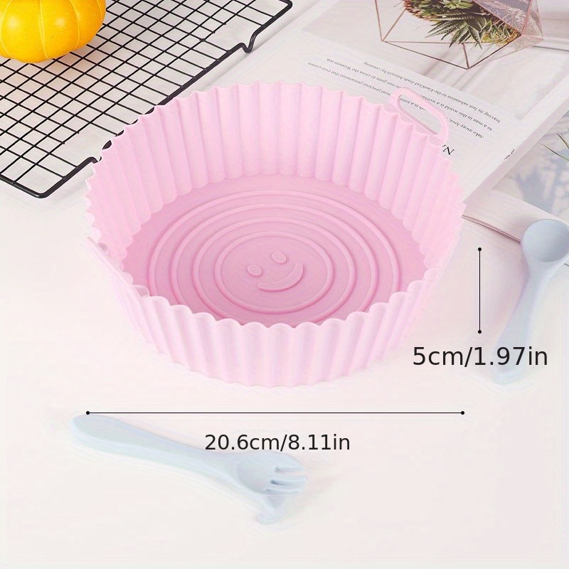 High Temperature Resistant Silicone Air Fryer Baking Pan - Temu