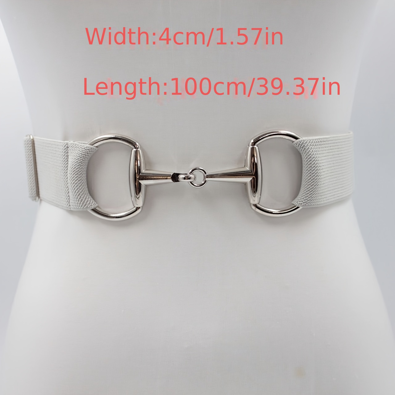 Elastic Waist Belt with Golden Threads for Riding & Equestrian Sports
