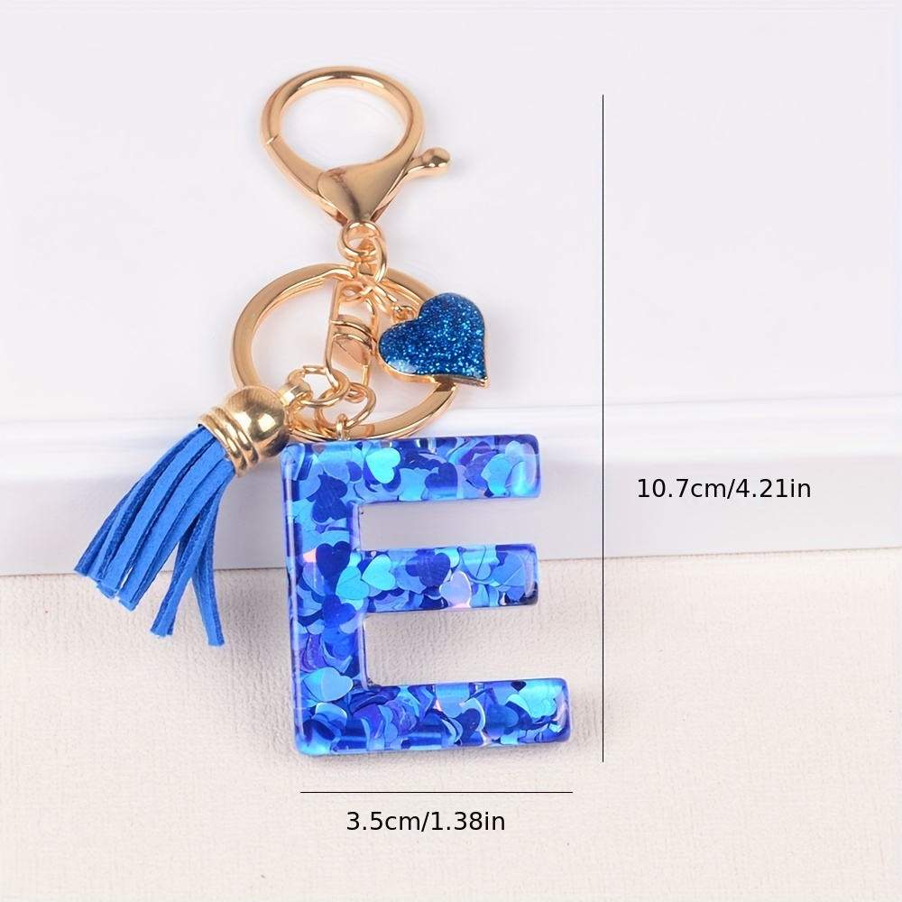 CHUQING Schlüsselanhänger mit Anfangsbuchstaben für Mädchen und Frauen,  Rosa, süßer Schmetterlings-Herz-Schlüsselanhänger für Rucksack, Schultasche  : : Fashion