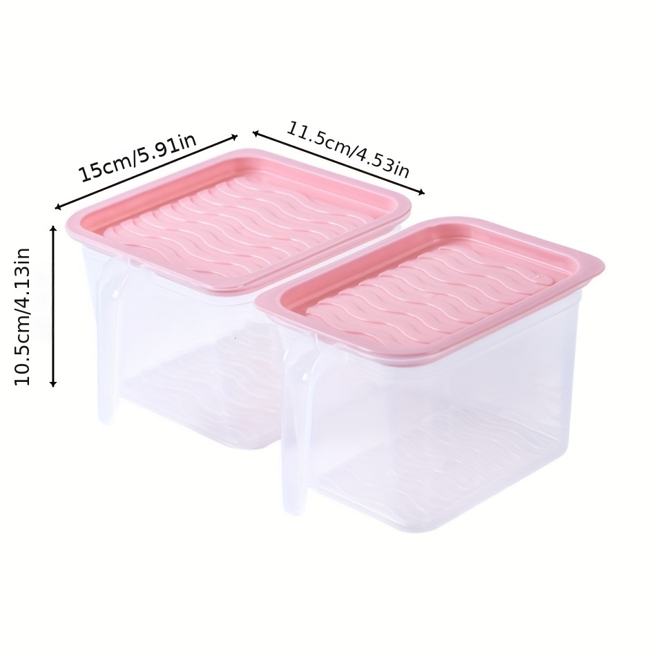 Fridge Box With Handle Ice Bin For Freezer With Lid And Handle