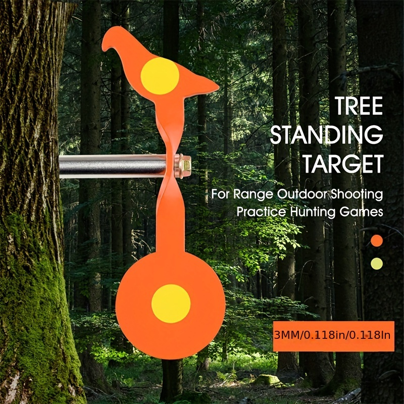 Portable Rotating Target with Animal Pattern for Shooting Practice