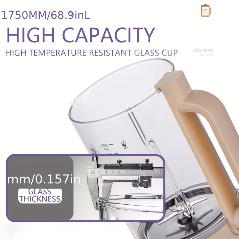 Large Capacity Blender - Juice Maker, High Boron Glass, Household Heating,  Automatic Small Soybean Milk Machine, Multi-function Cooking Machine With  Soundproof Cover - Perfect For 1-8 People! - Temu