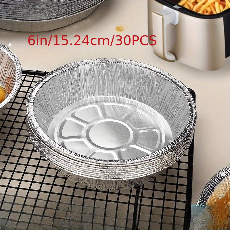 Air Fryer Special Tin Paper Home Oven Tin Paper Box Food Barbecue Baking  Baking Aluminum Foil Plate Rectangular Tin Paper Plate - Temu