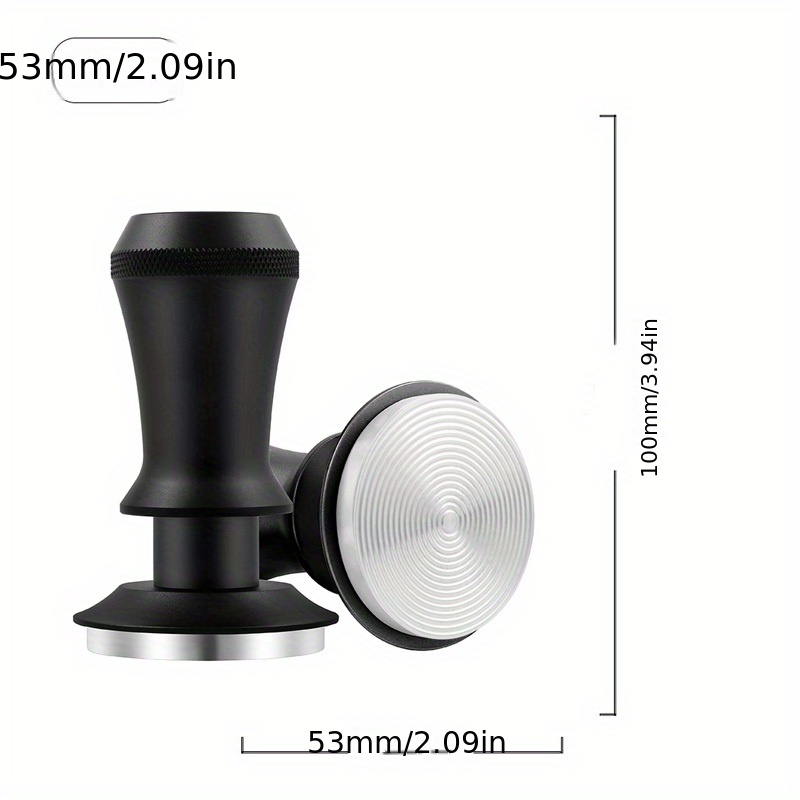 Calibrated Espresso Tamper Premium Barista Espresso Tamper With Calibrated  Spring Loaded, Coffee Tamper With Flat Stainless Steel Base Coffee Tools  Coffee Accessories Black Silvery - Temu