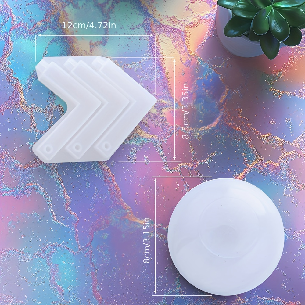 TEMU [large Seamless Mold] Seamless Silicone Mold For Resin & Epoxy Casting - Large Round Ball Shape For Flower Preservation, Candle Making & Diy