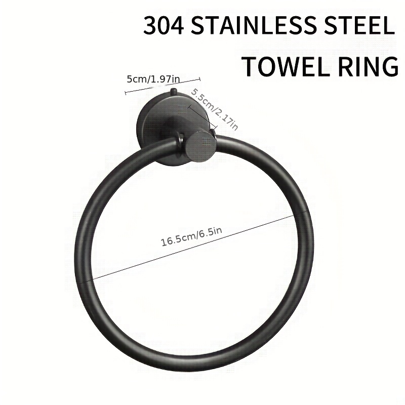 Stainless Steel Towel Ring Wall Mounted Rust Proof Circular Temu