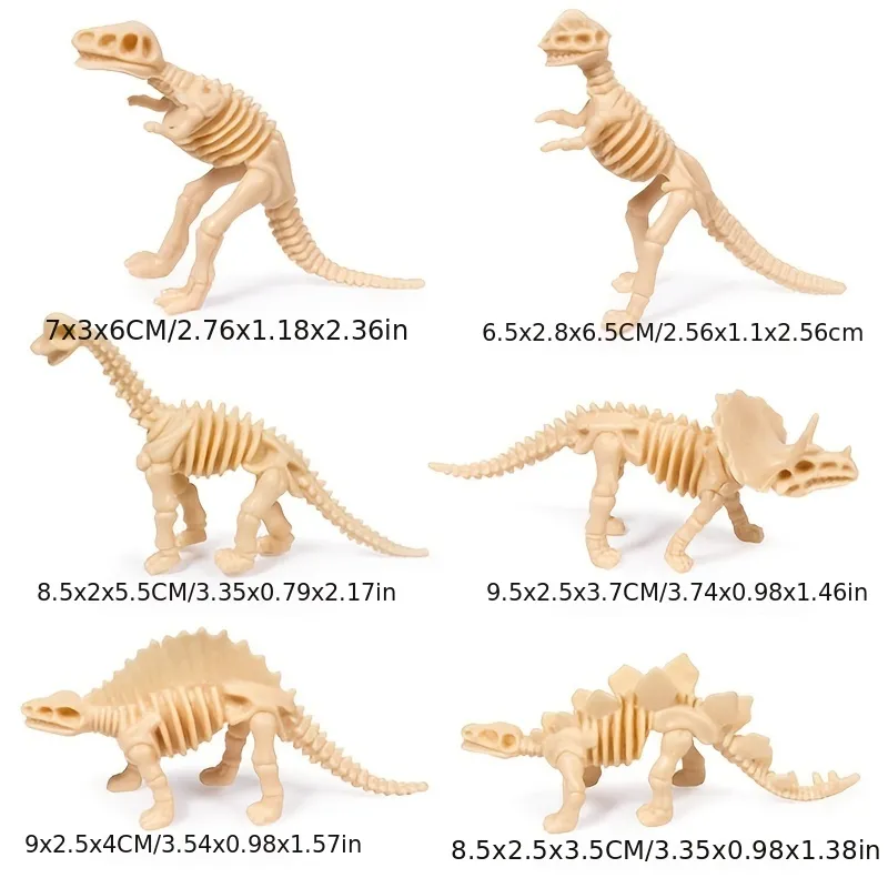 12 個考古学的発掘恐竜の骨格知育玩具恐竜の骨モデルおもちゃシミュレーション恐竜の骨格 - おもちゃ・ゲーム - Temu Japan