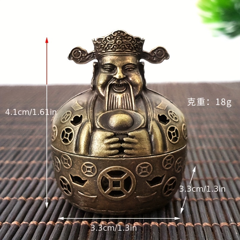 TEMU Portaincenso del Dio della - Decorazione Shui Cinese, Spirituale in di per la Casa, Regalo per Compleanno/Matrimonio/Anniversario per la , Senza
