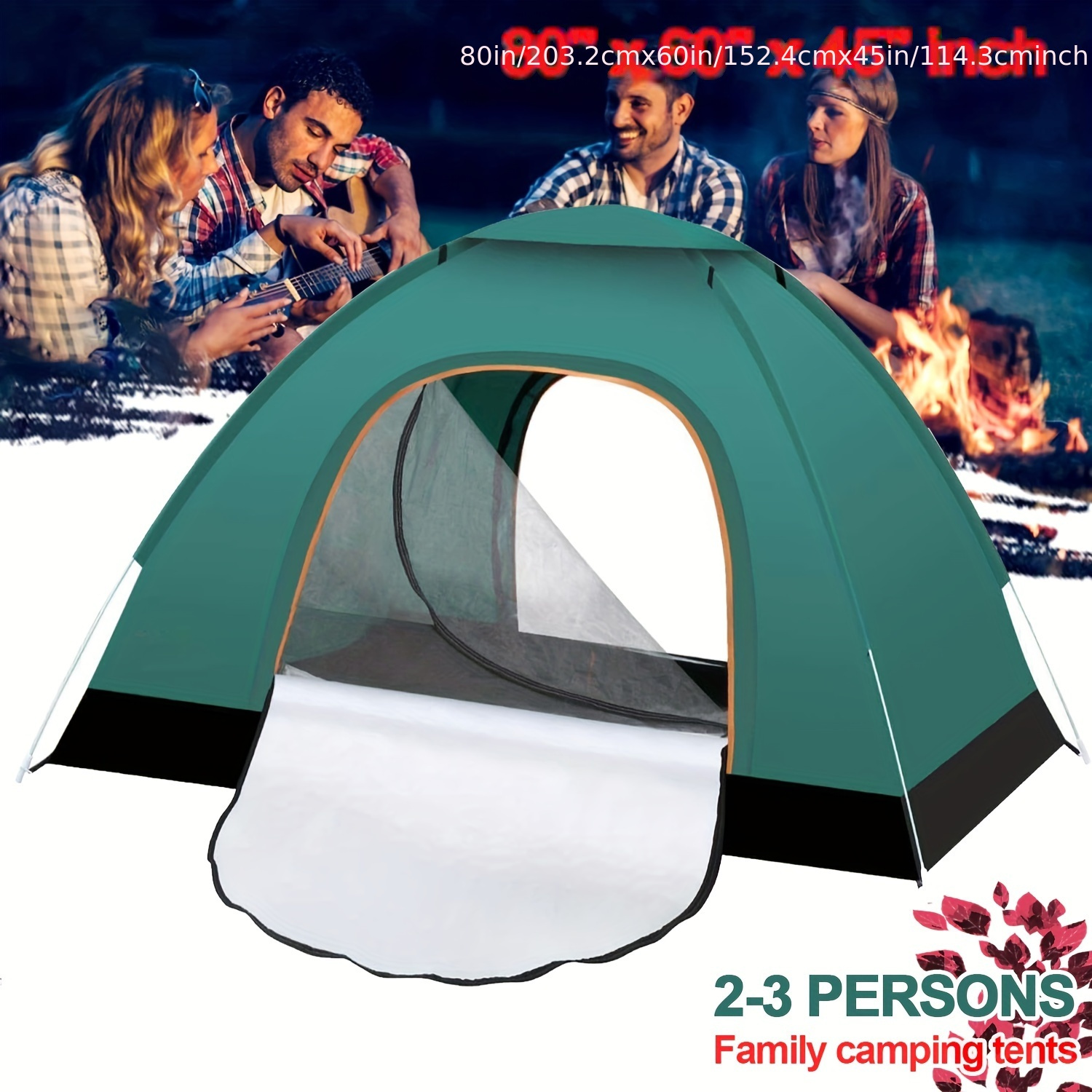 

2-3 Person Automatic Camping Tent Hiking Instant Canopy