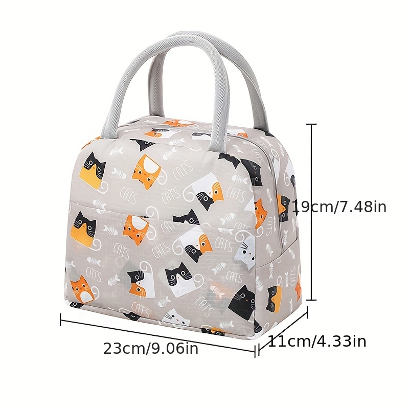 Cartoon Cute Tote Bag, Insulated Lunch Bag, Lunch Box Bag - Temu