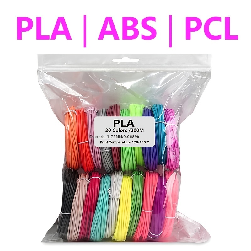 3d Pen Filament 20 Colors Color Glow In Dark Pla Filament - Temu