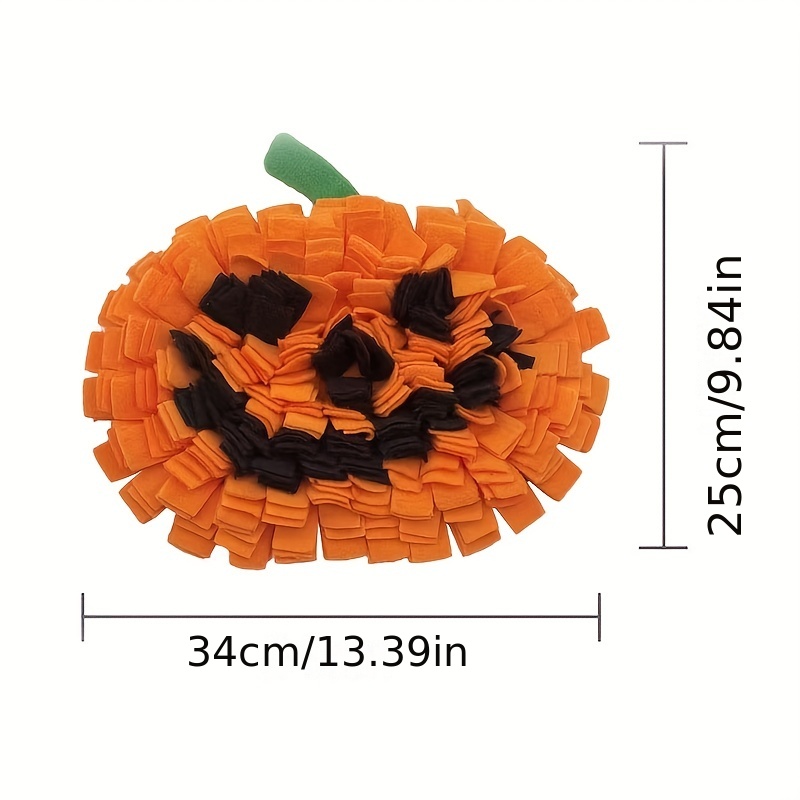 Dog Snuffle Mat Halloween Pumpkin Shape Pet Slow Feeding Pad Pet