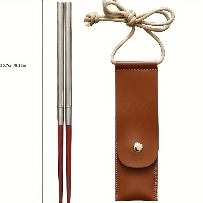 Mahogany Folding Chopsticks Portable Travel Picnic Outdoor - Temu