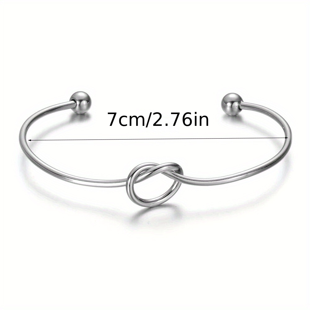 Metal hot sale knot bracelet