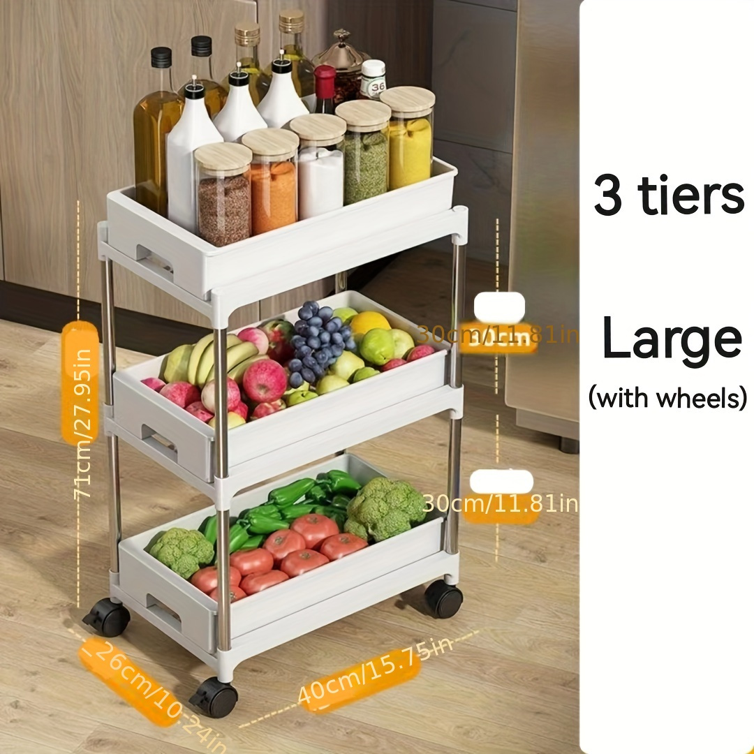 2-tier Under Sink Plastic Seasoning Drawer Storage Rack, Bathroom Storage  Box For Cleaning Supplies, Household Storage Organizer For Kitchen, Corner,  Bedroom, Living Room, Home, Kitchen Accessories - Temu