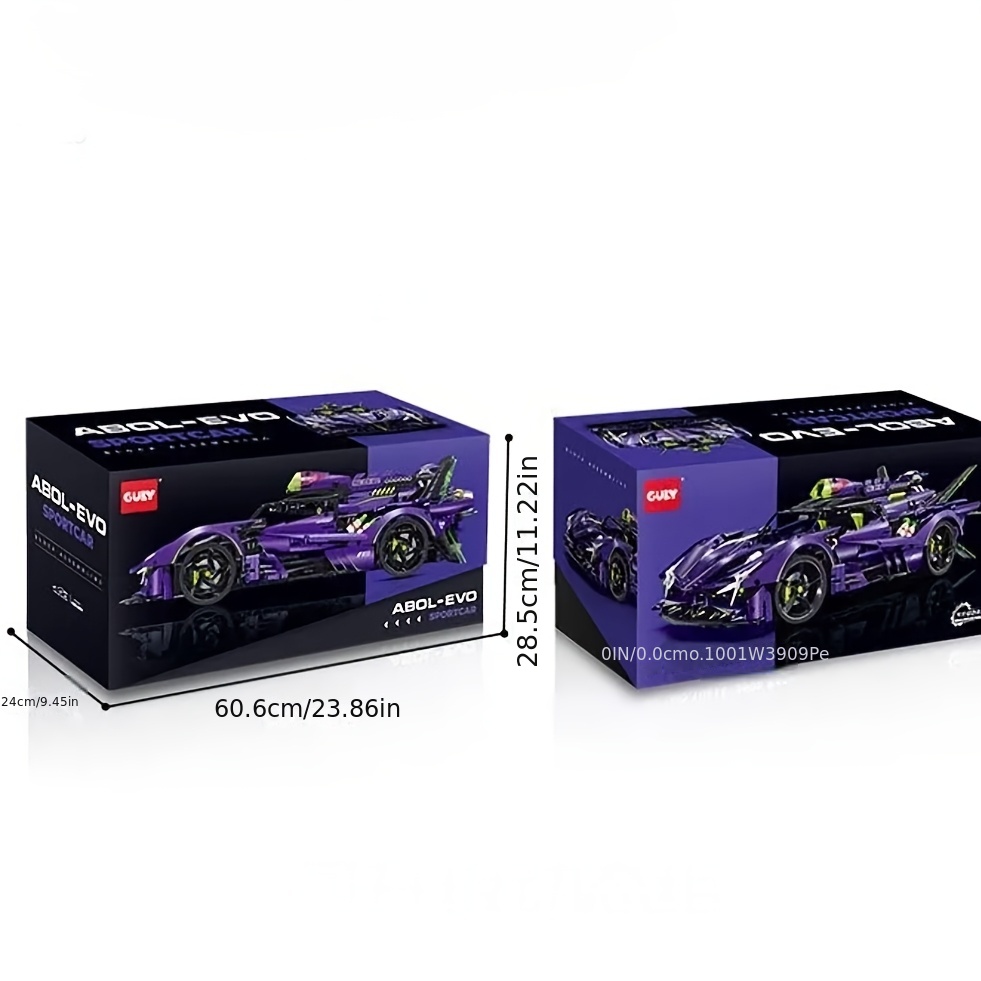 JMBricklayer Sports Car Building Block Set, Creative Supercar Adult Collectible Car Model, 1:8 Scale Classic Race Car Construction Toys, Toy Gifts For Teens Adults And Block Collectors (2183pcs)