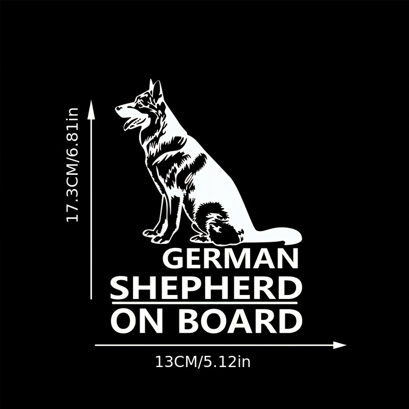 German shepherd 2024 on board sticker