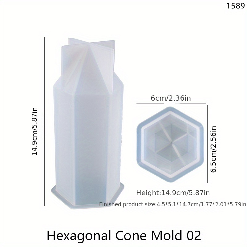 Large Resin Molds Silicone, 3D Hexagon Molds for Epoxy Resin