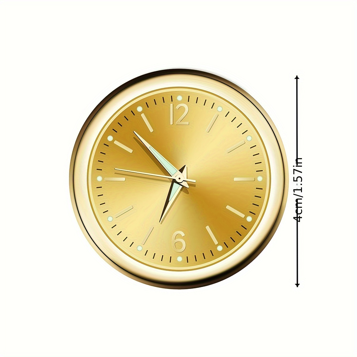 1 Pièce Horloge Décorative Lumineuse Mini Tableau De Bord De Voiture,  Compteur D'heures Dédié Pour La Décoration De Voiture, Mode en ligne