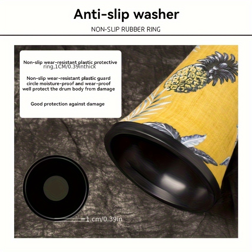 Keland African Drum - Lightweight Hand Drum with Vibrant Yellow & Design, Tuning-Free Modern Material, Excellent Bass, Midrange & Treble, Perfect for Rhythm Practice