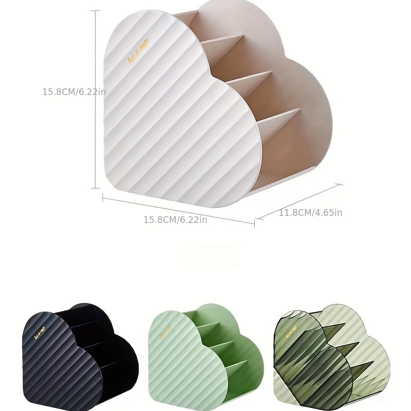 Heart Shaped Layered Storage Box for Makeup and Accessories