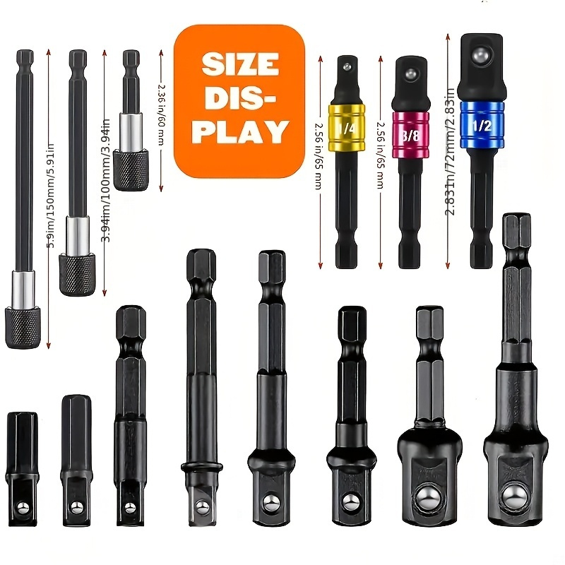 A 31pcs Universal Tool Set That Includes a Flexible Shaft, Quick-Change Adapter, Impact Wrench Socket Adapter, Right-Angle Screwdriver Bit Holder, Magic Socket, And Extension Bar - a Chromium-Vanadium Steel Uncharged Tool Kit.