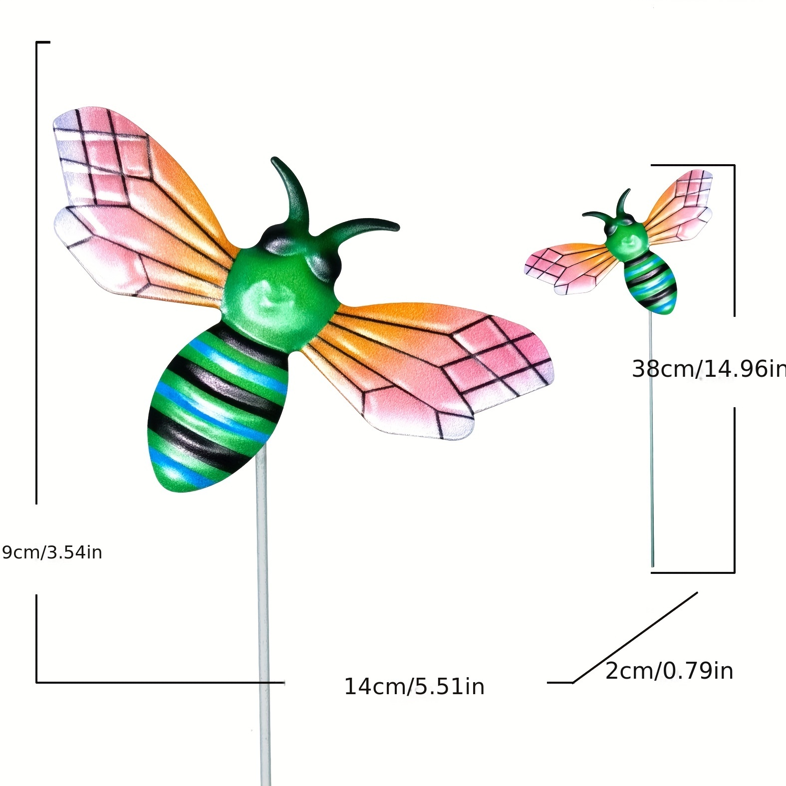 1pc Artesanías Metal Colgantes Decorativos Abejas Interiores - Temu Chile