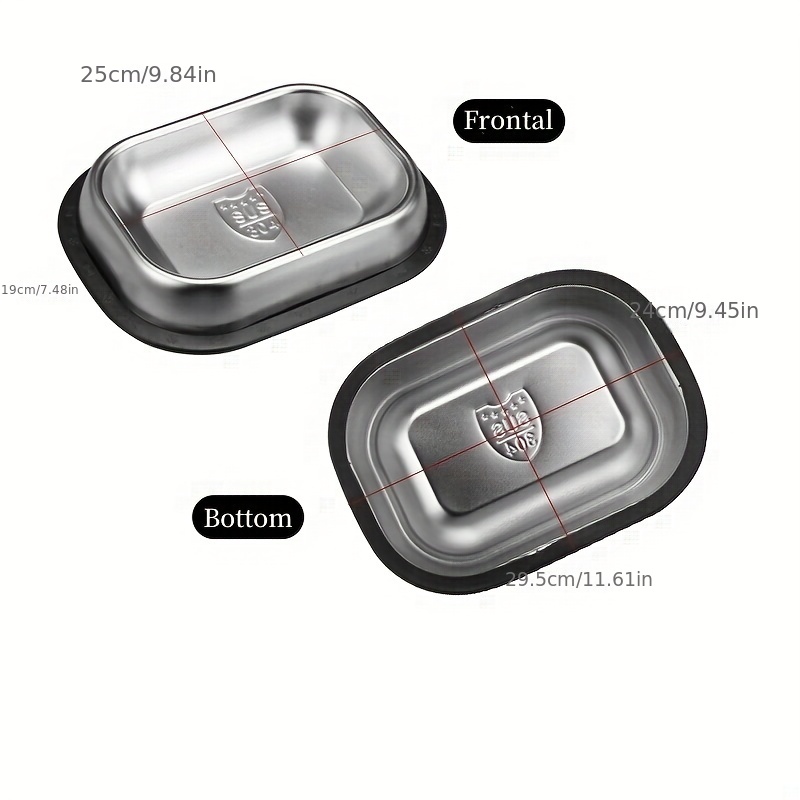 304 Stainless Steel Pet Bowls - Food-grade - Set of 2