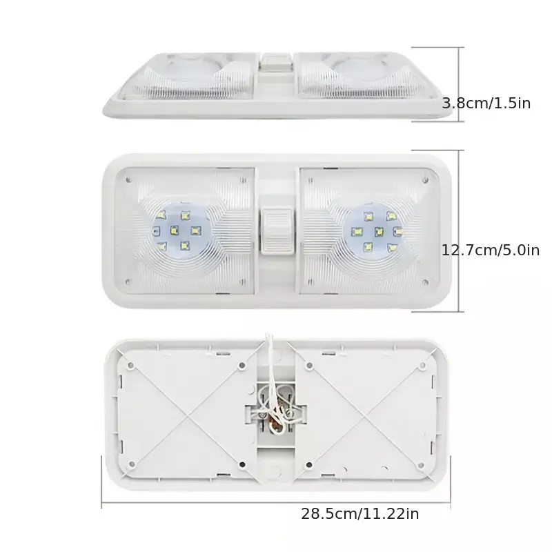 Brighten Rv Double Dome Led Ceiling Light / Switch 12v - Temu