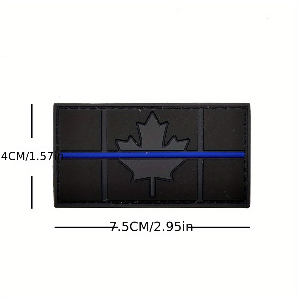 Zcketo 2 parches de bandera de Canadá con cierre de velcro bordado táctico  militar nacional canadiense para fijar a gorras, bolsos, mochilas