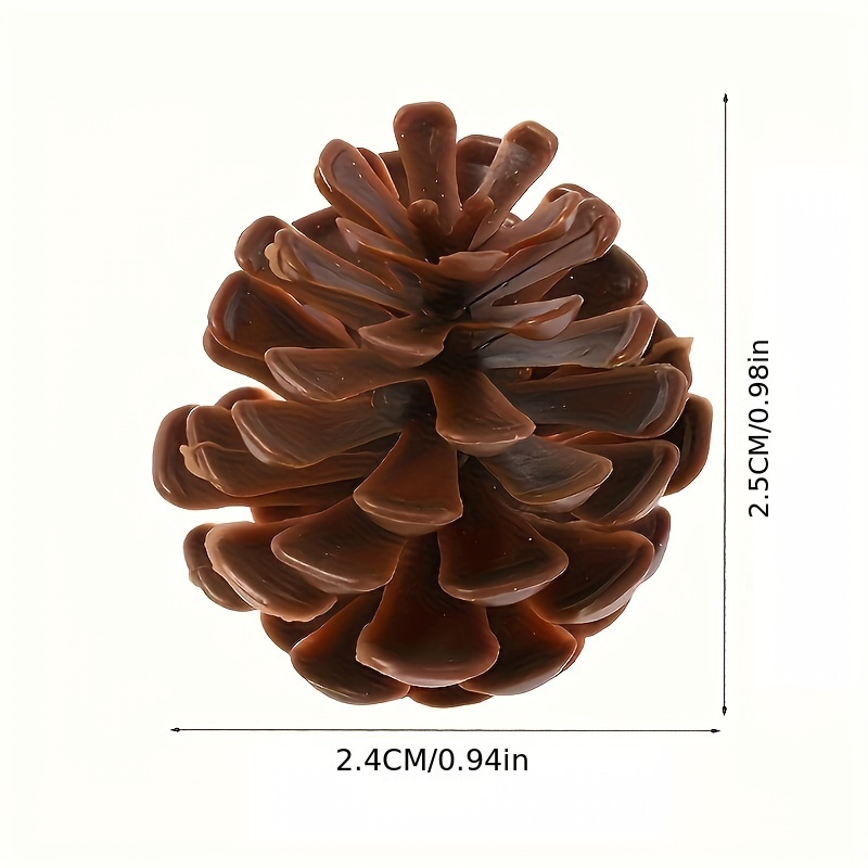 Plastic Pine Cone Resin Crafts Fake Pine Cones Artificial - Temu New Zealand