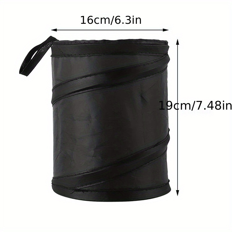 TEMU Car Trash Can, Large Size, Foldable, Hanging, Multi-functional, With Storage Bag, Suitable For Car Seats And Back Seats, Universal Christmas Gift