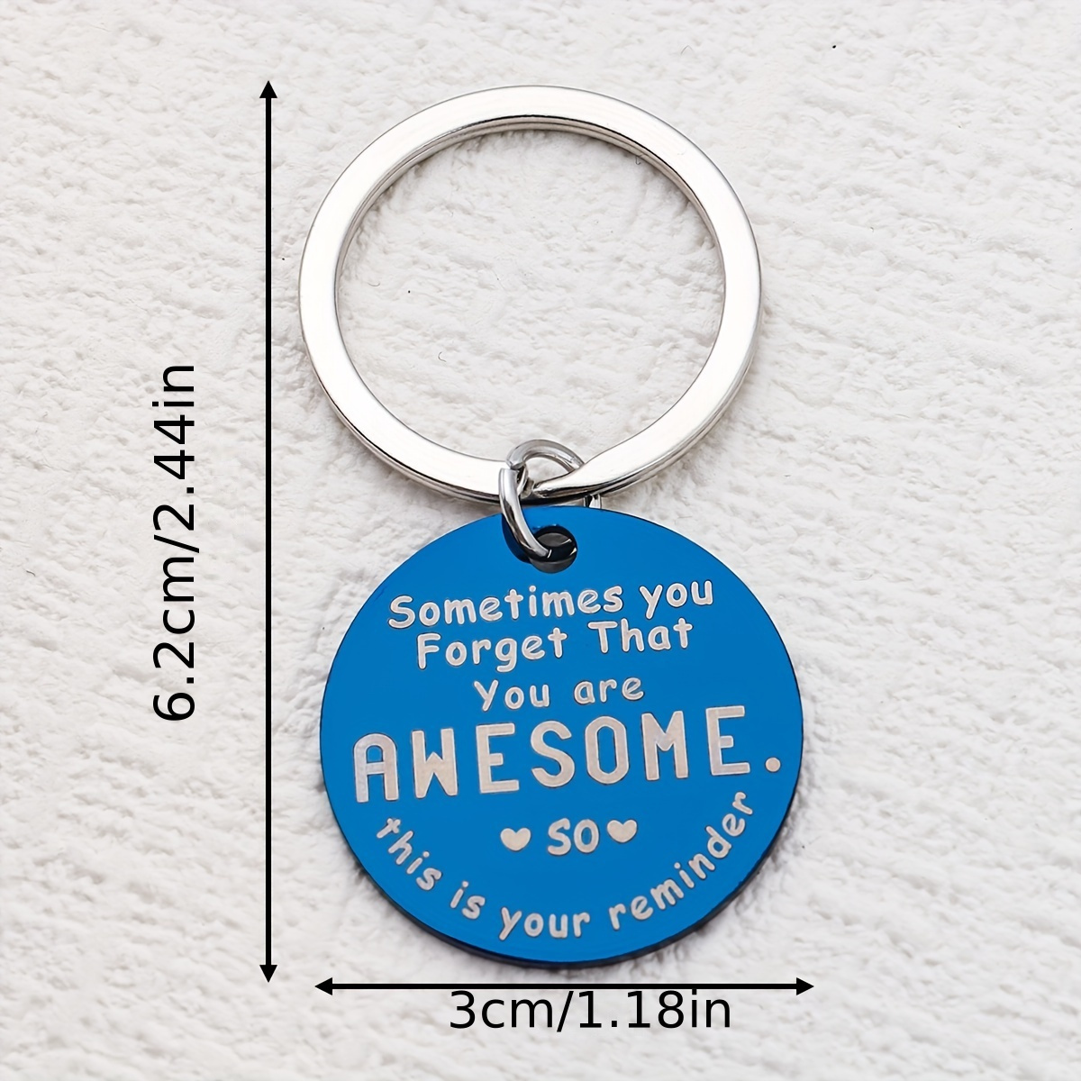 Funny Inspirational Birthday Christmas Gifts For Women Men - Sometimes You  Forget You're Awesome Keychain For Best Friend BFF Thank You Gift