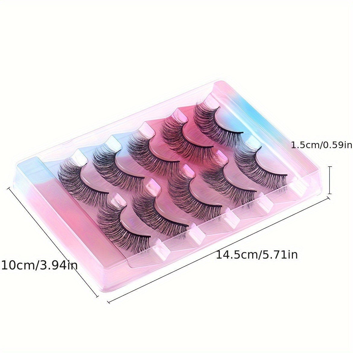 5 Pairs 3D Thick Eye Lashes Natural False Eyelashes