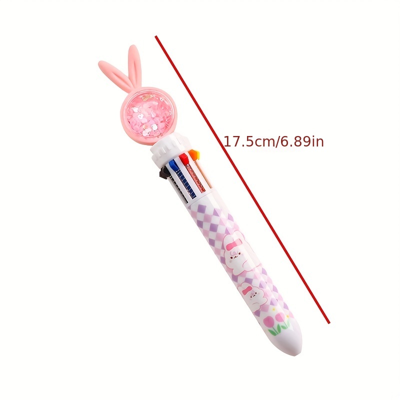 Ensemble De 2 Stylos À Bille À Thème De Papillon Et De Lapin Aléatoires  Avec 10 Couleurs Assorties, Mode en ligne