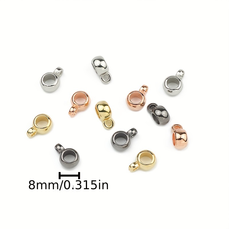 Ccb Single Hanging Large Hole Round Beads For Jewelry Making - Temu