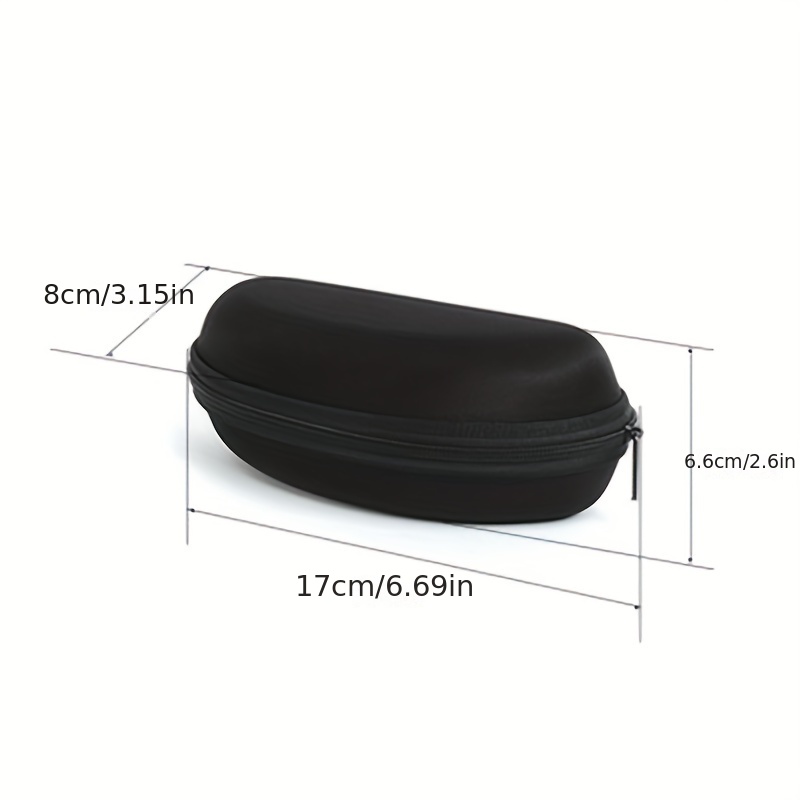 1pc Zipper Glasses Case Casual Decorative Glasses Case