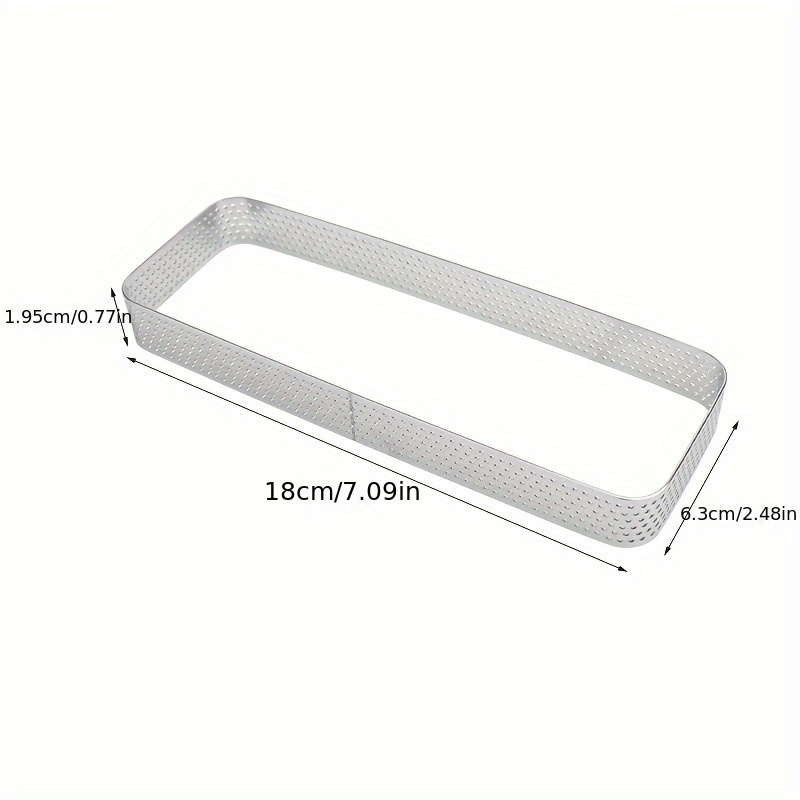 Stainless Steel Square Ring Mold 6.3 inches, Molds