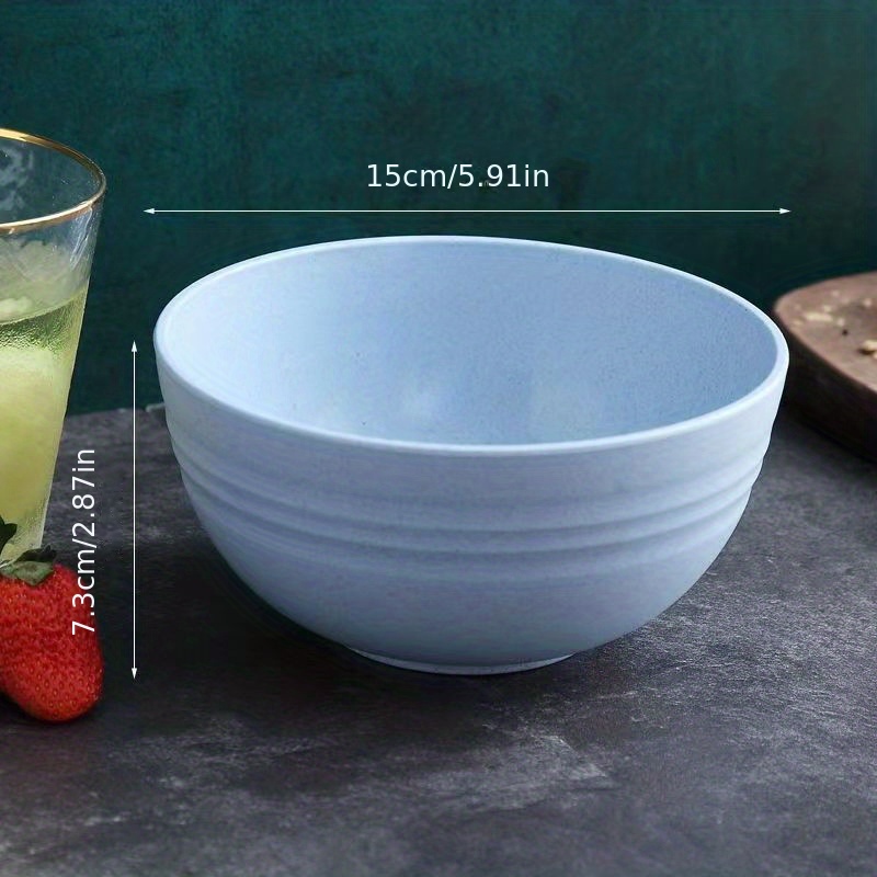 6pcs Unbreakable Cereal Bowl Microwave Dishwasher Safe