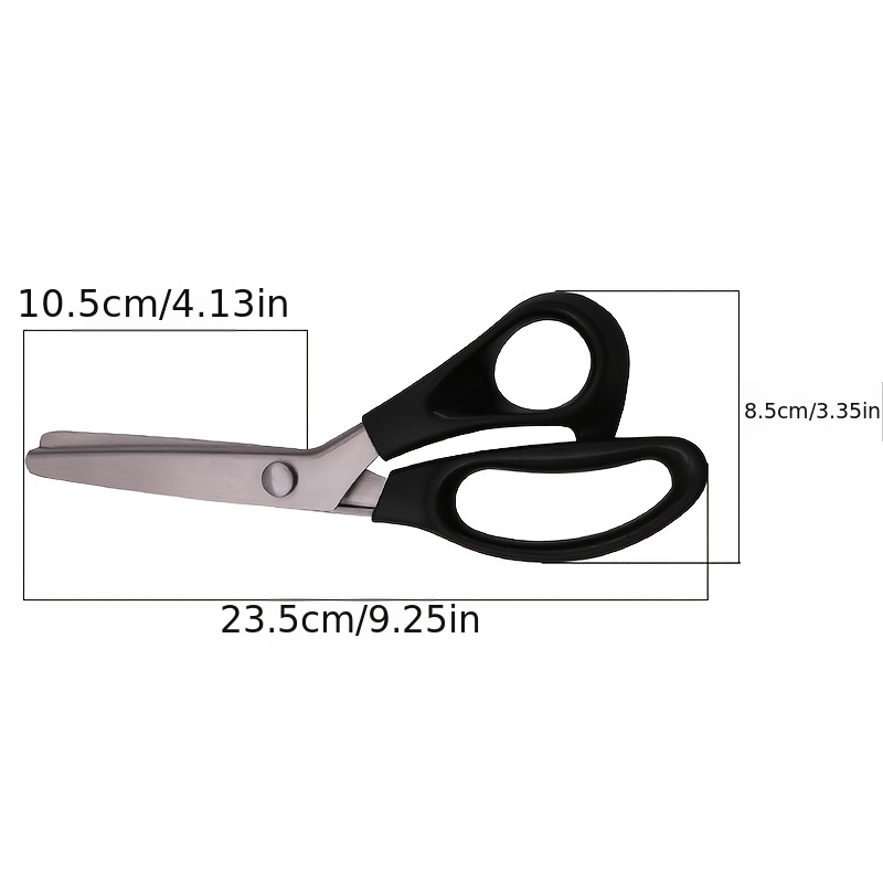 Stainless Wave Pattern Scissors - Blue