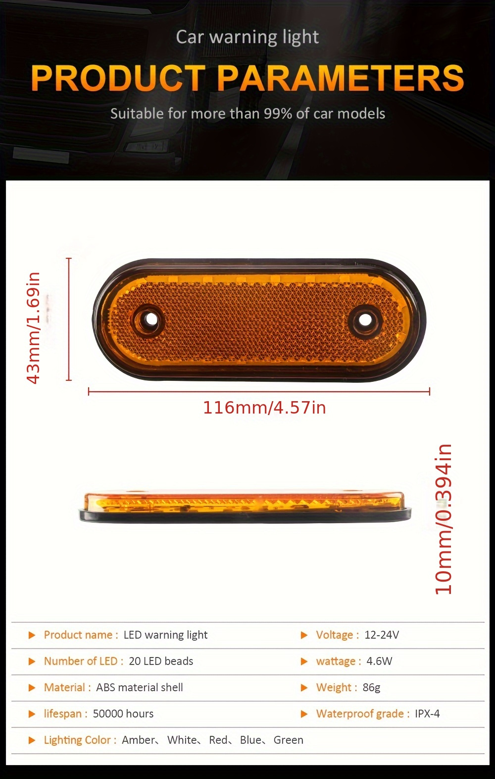 Row Counter - 2 pcs. - Blue & Red, Accessories