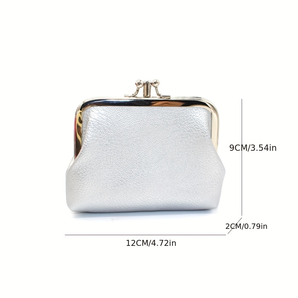 Dual Clasp Leather Coin Purse